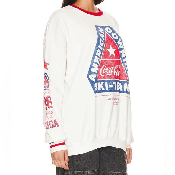 The Laundry Room Coca Cola American Downhill Ski Team Sweatshirt - Size M - NWT - Picture 2 of 11